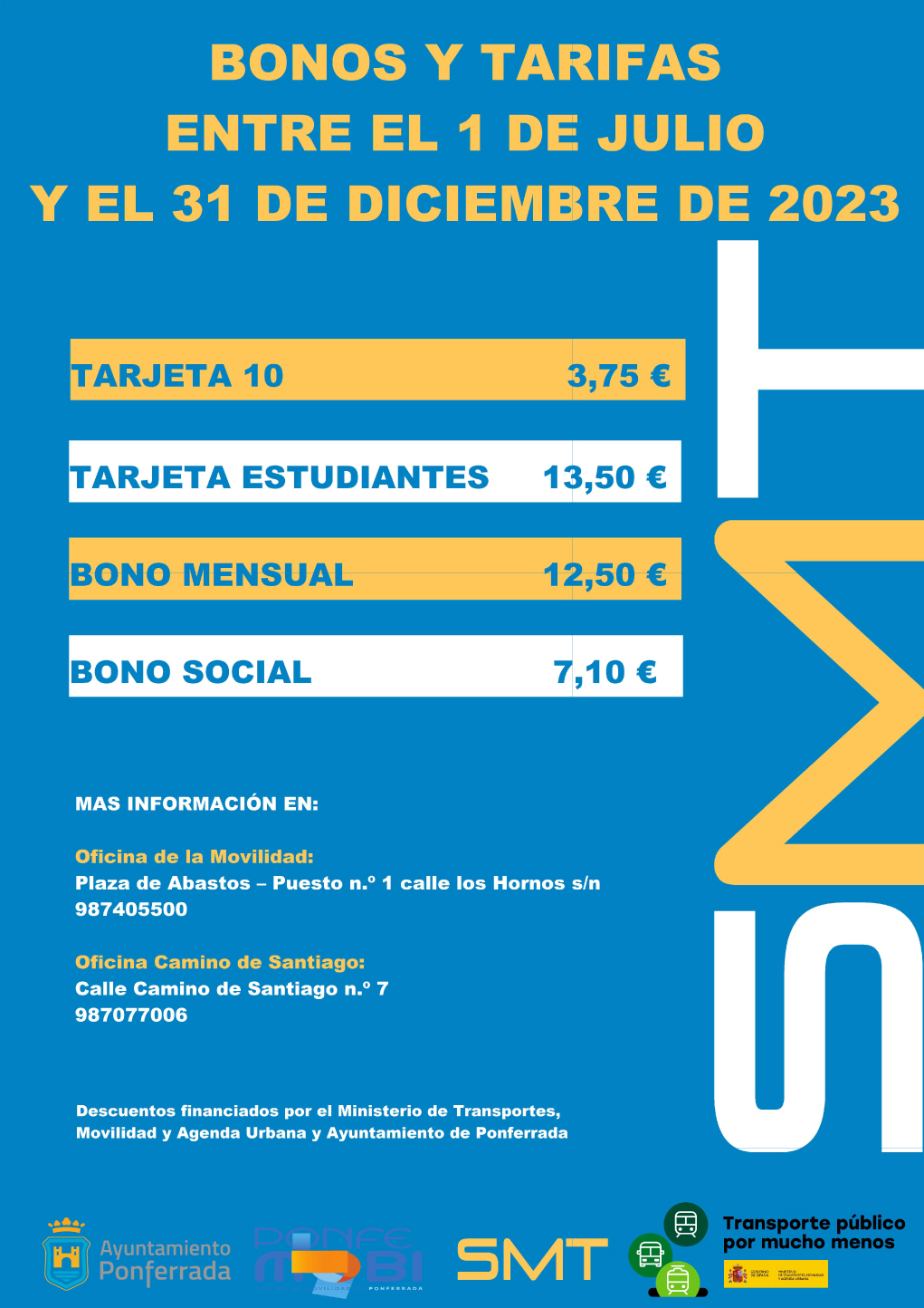 descuentos-SMT-JULIO-DICIEMBRE-2023 Bonos y tarifas SMT